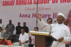 ANNA HAZARE JI - WARNS OF AGITATION IF LOKPAL IS NOT ADHERED TO IMPARTED EDUCATION BY EXPERIENCE TO YOUTH AT RUNGTA