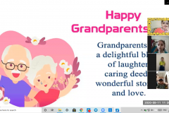 Celebration of Grand Parents Day by pre-school kid RPS 19-09-2020