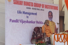संजय रुंगटा ग्रुप ऑफ़ इंस्टिट्यूट्स द्वारा वर्कशॉप आयोजित की गयी. जीवन प्रबंधन गुरु पं. विजयशंकर मेहता ने लाइफ मैनेजमेंट के टिप्स दिए 09-08-2020